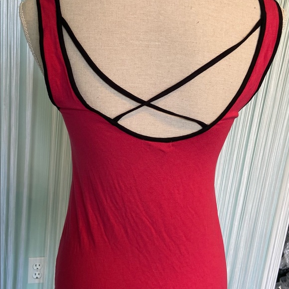 Victorias Secret pink and black loose fit comfortable tank top - Picture 4 of 12
